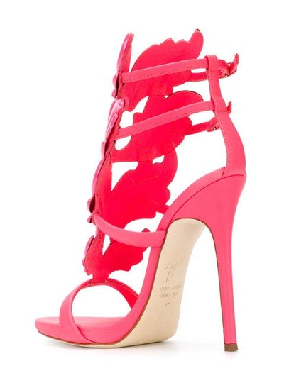 Shop Giuseppe Zanotti Design Cruel Sandals - Pink In Pink & Purple