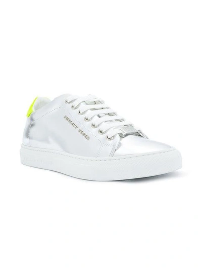 Shop Philipp Plein Lace Up Sneakers - Grey