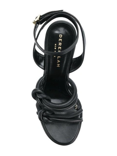 Shop Derek Lam Cone Heel Strap Sandals In Black