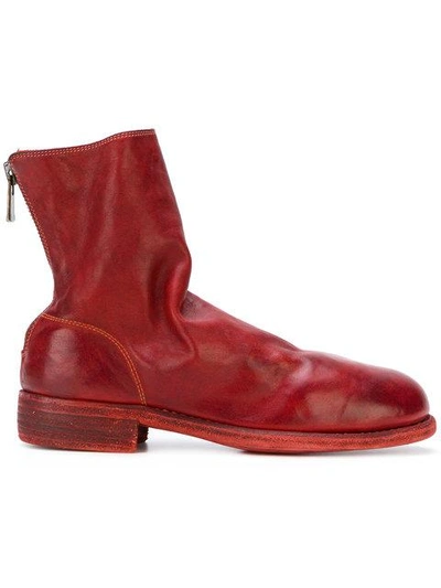 Shop Guidi Mid-calf Length Boots - Red