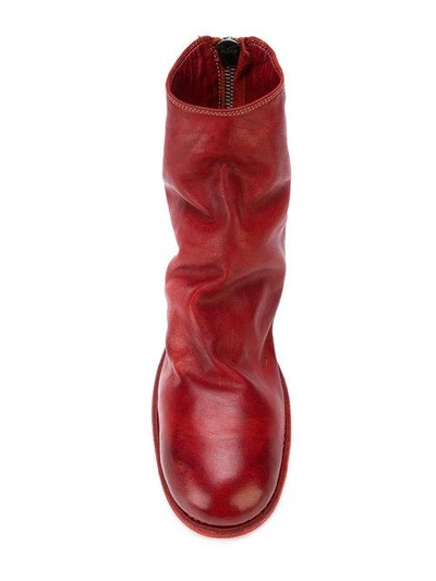 Shop Guidi Mid-calf Length Boots - Red