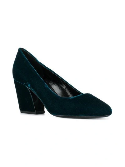 Shop Pierre Hardy Block Heel Pumps In Blue