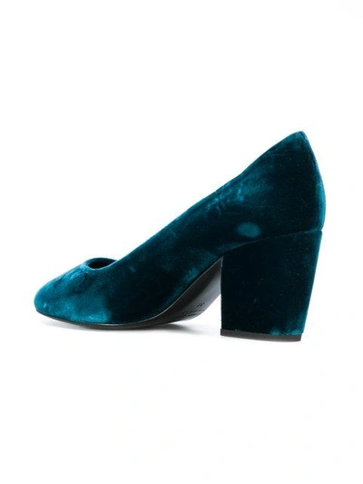 Shop Pierre Hardy Block Heel Pumps In Blue