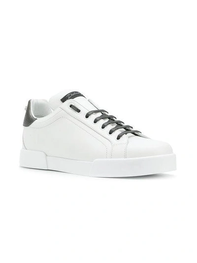Shop Dolce & Gabbana Classic Design Sneakers In White