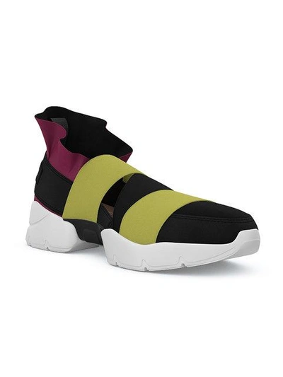 Shop Emilio Pucci City Up Custom Sneakers In Black