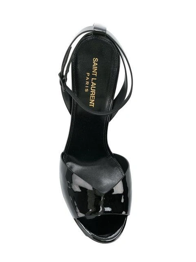 Shop Saint Laurent Tribute 105 Sandals In Black