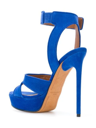 Shop Givenchy Shark Lock Sandals - Blue