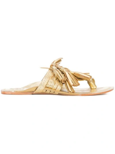 Shop Figue Tassel Flat Sandals