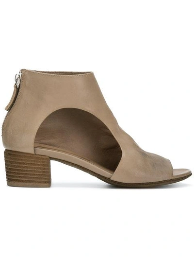 Shop Marsèll Cut-out Side Ankle Boots - Brown