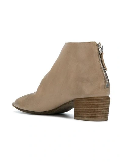 Shop Marsèll Cut-out Side Ankle Boots - Brown