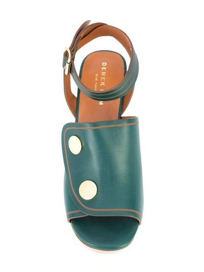 Shop Derek Lam Zaria Button Platform Sandal - Green