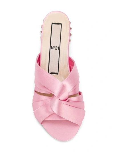 Shop N°21 Knotted Peep Toe Mules