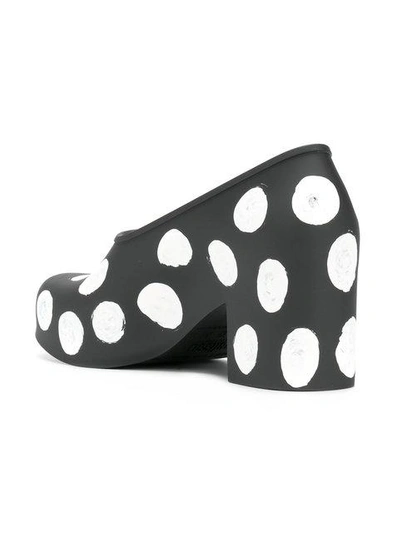 Shop Comme Des Garçons Polka Dot Pumps - Black