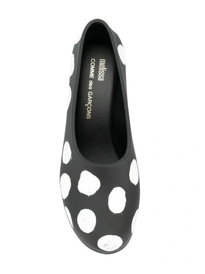 Shop Comme Des Garçons Polka Dot Pumps - Black