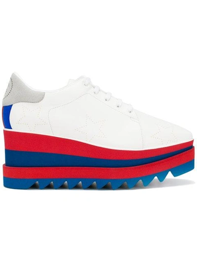 Shop Stella Mccartney Sneak-elyse Platform Shoes In White