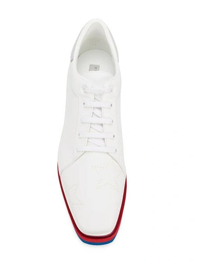 Shop Stella Mccartney Sneak-elyse Platform Shoes In White