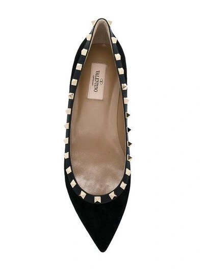 Shop Valentino Garavani Rockstud Ballerinas