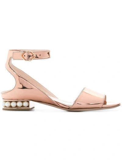 Shop Nicholas Kirkwood 30mm Lola Pearl Flat Sandals