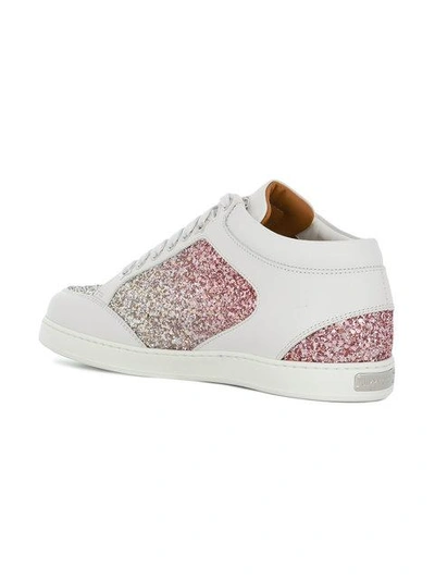 Shop Jimmy Choo Miami Sneakers In White