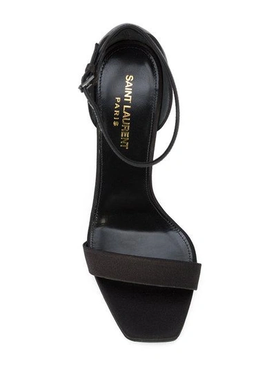 Shop Saint Laurent Amber Sandals In Black
