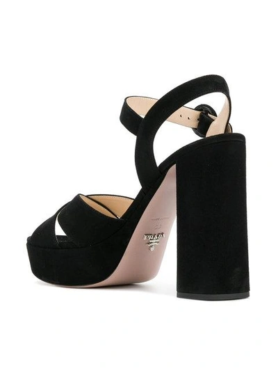 Shop Prada Platform Sandals - Black