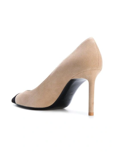 Shop Saint Laurent Anja 65 Pumps - Nude & Neutrals