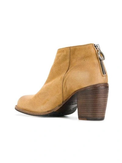 Shop Fiorentini + Baker Cut-out Detail Zip Ankle Boots - Neutrals