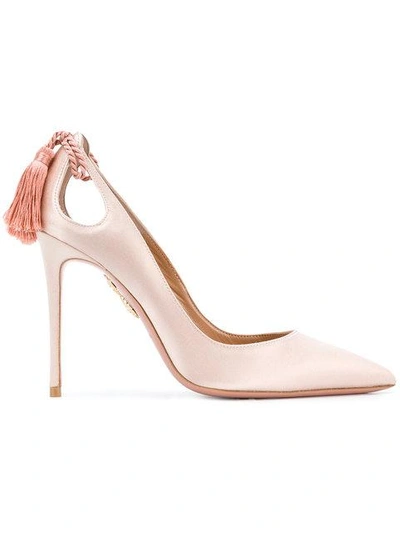 Shop Aquazzura Forever Marilyn Pumps - Neutrals