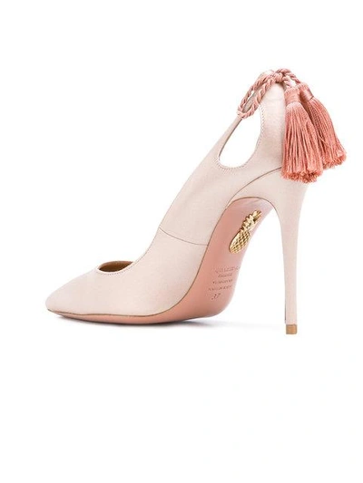 Shop Aquazzura Forever Marilyn Pumps - Neutrals