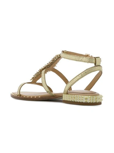 Shop Ash Metallic Flat Sandals