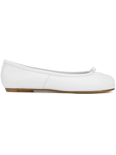 Shop Maison Margiela Tabi Toe Ballerina Shoes In White