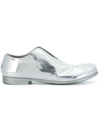 Shop Marsèll Open Front Loafers - Metallic