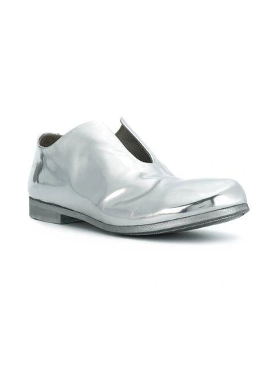 Shop Marsèll Open Front Loafers - Metallic