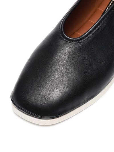Shop Proenza Schouler Leather Slip-ons - Black