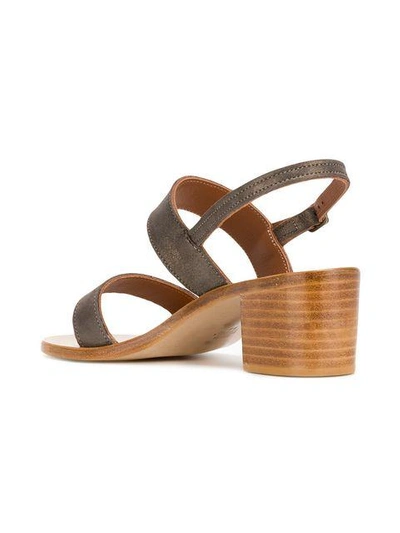 Shop Kjacques Slingback Sandals In Brown