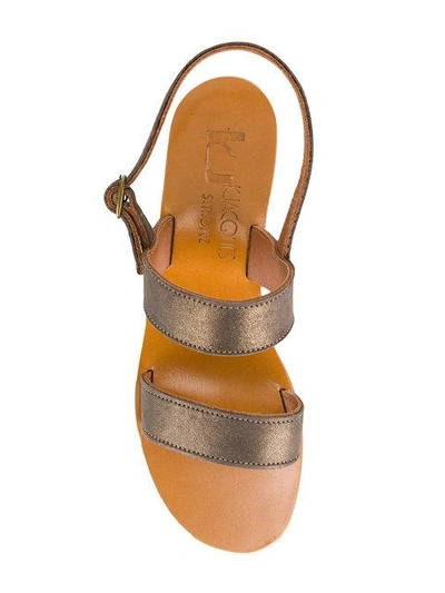 Shop Kjacques Slingback Sandals In Brown