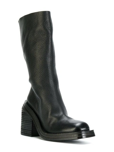 Shop Marsèll Block Heel Boots - Black