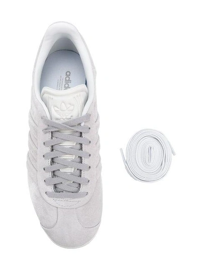 Shop Adidas Originals Gazelle Sneakers In Grey