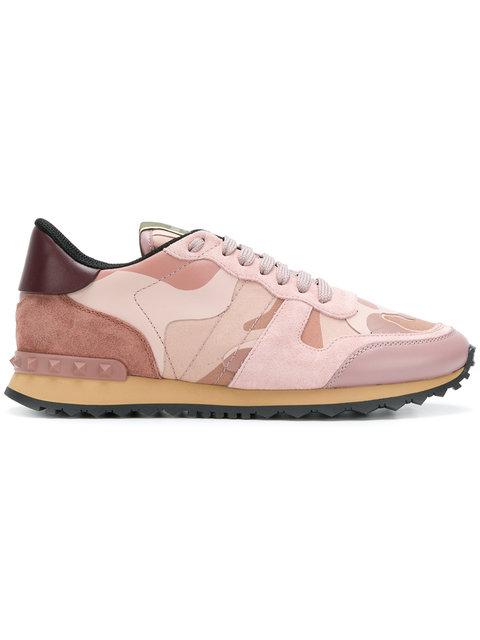 valentino pink camo sneakers