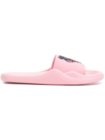 Shop Kenzo Tiger Slides In 32 Flamingo Pink