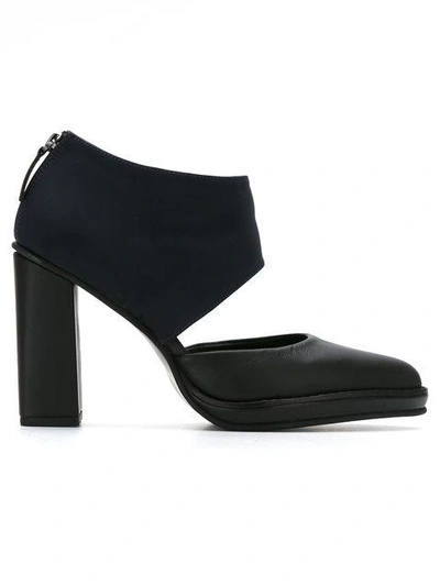 Studio Chofakian Cut Out Shoes - Black In Black