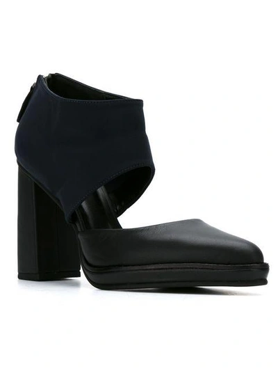 Studio Chofakian Cut Out Shoes - Black In Black