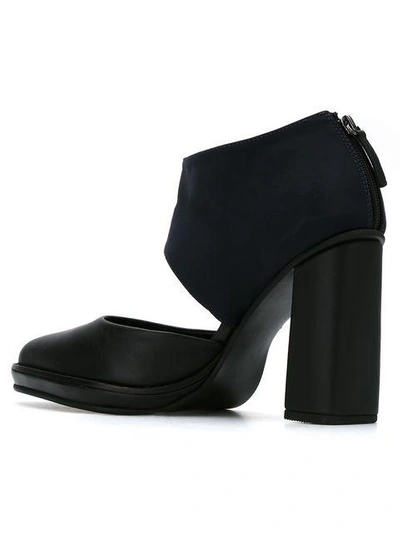 Studio Chofakian Cut Out Shoes - Black In Black