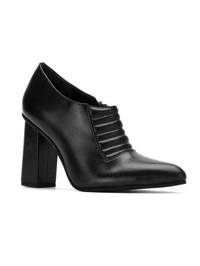 Shop Studio Chofakian Leather Pumps In Black