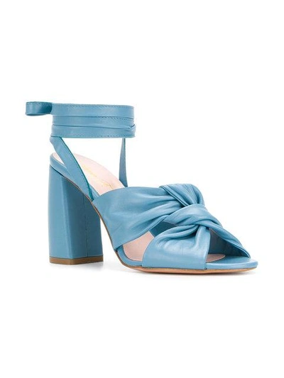 Shop Anna F . Lace-up Sandals - Blue