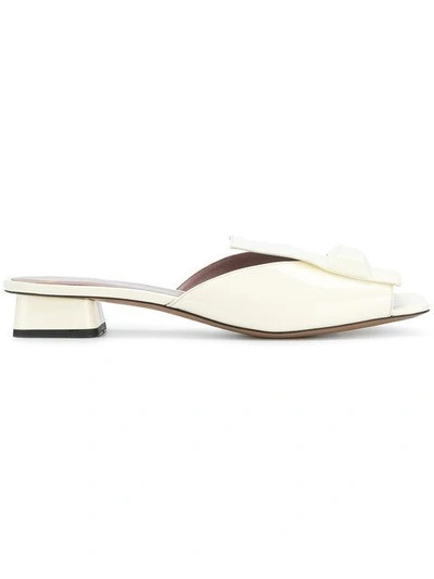 Shop Rayne Square Front Mules In White