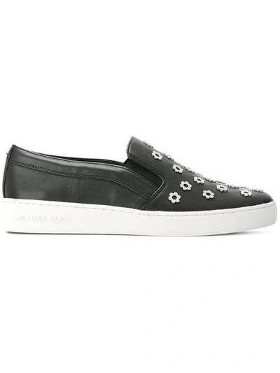 Shop Michael Michael Kors Keaton Slip-on Sneakers - Black
