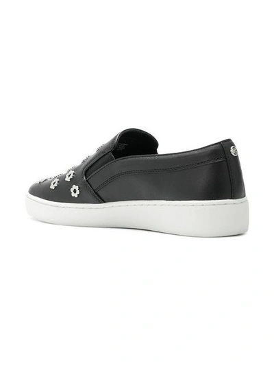 Shop Michael Michael Kors Keaton Slip-on Sneakers - Black