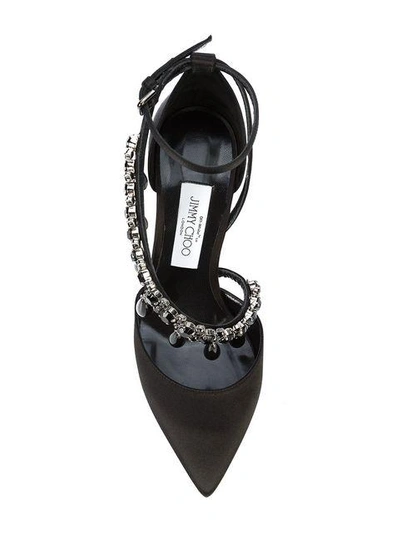 Shop Off-white X Jimmy Choo Victoria Beaded Pumps In Black