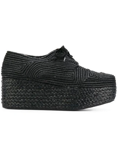 Shop Robert Clergerie Pinton Platform Shoes In Black